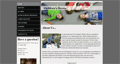 Desktop Screenshot of childrenshaveninc.com